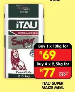 Shoprite ITAU SUPER MAIZE MEAL offer