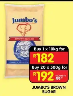 Shoprite JUMBO'S BROWN SUGAR offer