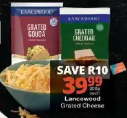 Checkers Lancewood Grated Cheese offer