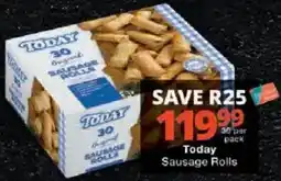 Checkers Today Sausage Rolls offer
