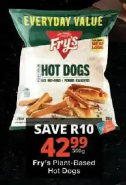 Checkers Fry's Plant-Based Hot Dogs offer