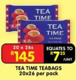 Shoprite TEA TIME TEABAGS offer