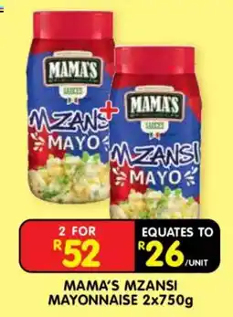 Shoprite MAMA'S MZANSI MAYONNAISE offer