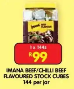 Shoprite IMANA BEEF/CHILLI BEEF FLAVOURED STOCK CUBES offer