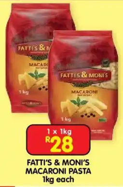 Shoprite FATTI'S & MONI'S MACARONI PASTA offer