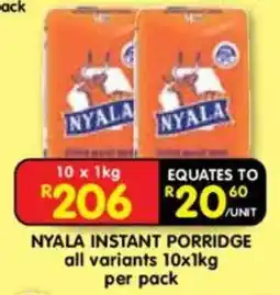 Shoprite NYALA INSTANT PORRIDGE offer