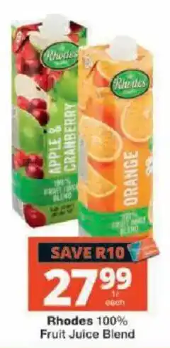Checkers Rhodes 100% Fruit Juice Blend offer