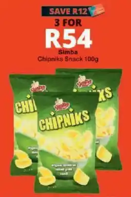 Checkers Simba Chipniks Snack offer