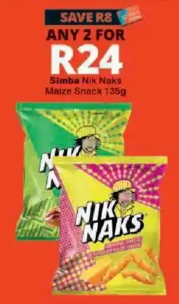 Checkers Simba Nik Naks Maize Snack offer