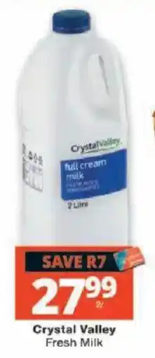 Checkers Crystal Valley Fresh Milk offer