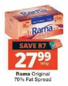 Checkers Rama Original 70% Fat Spread offer