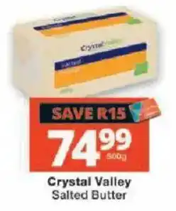 Checkers Crystal Valley Salted Butter offer