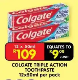 Shoprite Colgate Triple Action Toothpaste offer