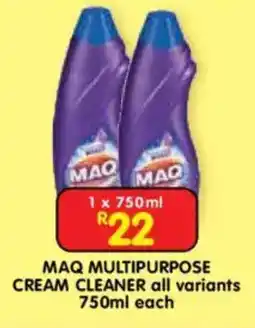 Shoprite MAQ MULTIPURPOSE CREAM CLEANER offer