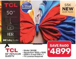 Pick n Pay TCL 50" (127cm) 2K QLED TV offer