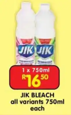Shoprite JIK BLEACH offer