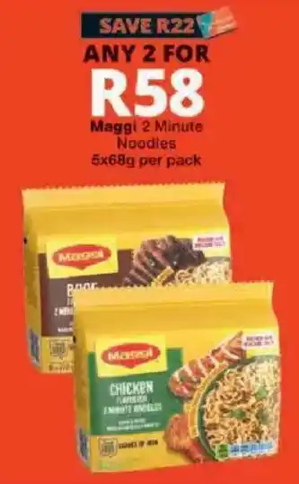 Checkers Maggi 2 Minute Noodles offer