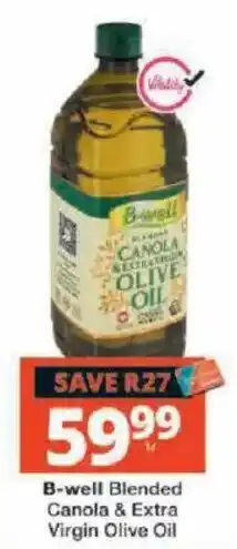 Checkers B-well Blended Canola & Extra Virgin Olive Oil offer