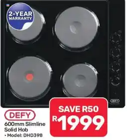 Pick n Pay DEFY 600mm Slimline Solid Hob offer