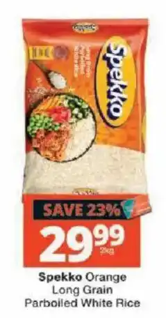 Checkers Spekko Orange Long Grain Parboiled White Rice offer