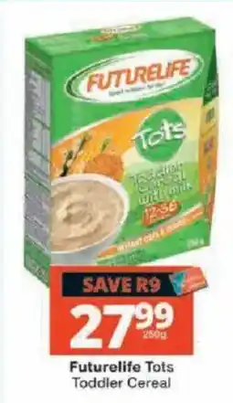 Checkers Futurelife Tots Toddler Cereal offer