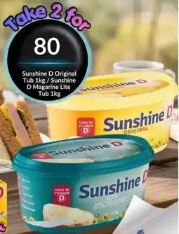 Super Save Sunshine D Original Tub/ Sunshine D Magarine Lite Tub offer