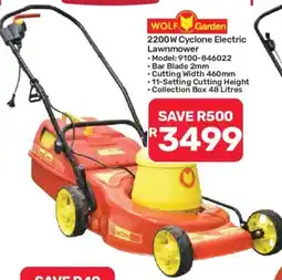 Pick n Pay WOLF Garden 2200W Cyclone Electric Lawnmower offer