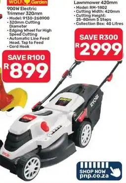 Pick n Pay Lawnmower RYOBI offer