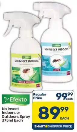 Pick n Pay Efekto No Insect Indoors or Outdoors Spray offer