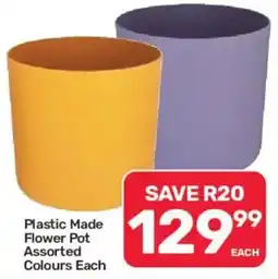 Pick n Pay Plastic Made Flower Pot Assorted offer