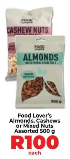 Food Lover's Market Food Lover's Almonds, Cashews or Mixed Nuts Assorted offer