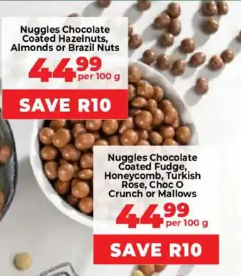 Food Lover's Market Nuggles Chocolate Coated Hazelnuts, Almonds or Brazil Nuts offer
