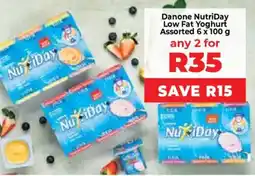 Food Lover's Market Danone NutriDay Low Fat Yoghurt Assorted offer