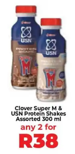 Food Lover's Market Clover Super M & USN Protein Shakes Assorted offer