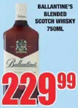 Boxer Ballantine's Blended Scotch Whisky offer