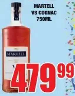 Boxer Martell VS Cognac offer