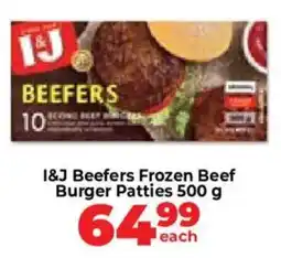 Food Lover's Market I&J Beefeers Frozen Beef Burger Patties offer