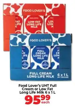 Food Lover's Market Food Lover's UHT Full Cream or Low Fat Long Life Milk offer
