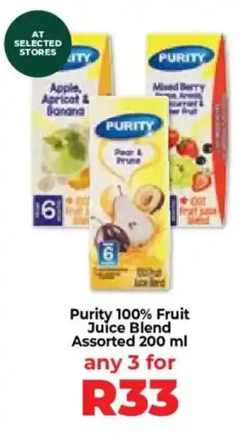 Purity 100% Fruit Juice Blend Assorted