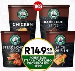 Take 'n Pay Robertsons Steak & Chops, BBQ, Chicken or Fish Spice offer