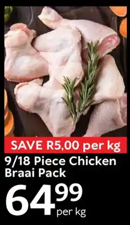 Oxford Freshmarket 9/18 Piece Chicken Braai Pack offer