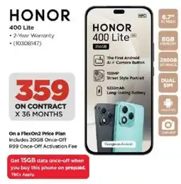 HiFi Corp HONOR 400 Lite offer