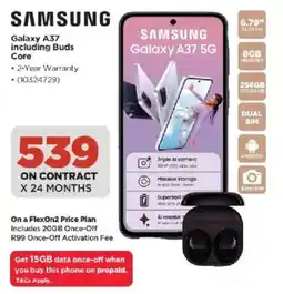 HiFi Corp SAMSUNG Galaxy A37 including Buds Core offer