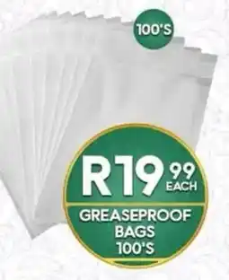 Take 'n Pay GREASEPROOF BAGS offer