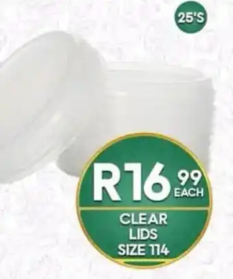 Clear Lids Size 114