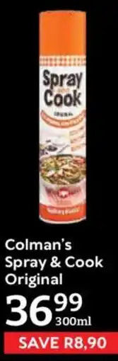 Oxford Freshmarket Colman's Spray & Cook Original offer