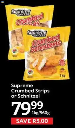 Oxford Freshmarket Supreme Crumbed Strips or Schnitzel offer