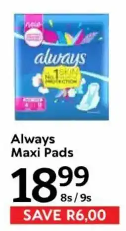 Oxford Freshmarket Always Maxi Pads offer