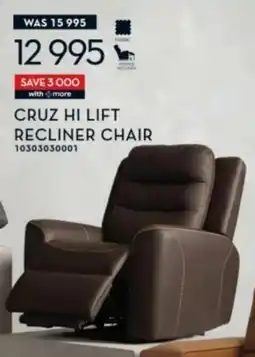 Rochester Cruz hi lift recliner chair offer