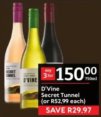 Oxford Freshmarket D'Vine Secret Tunnel offer
